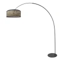anne light & home arc luminaire CURVE 1 flame E27 IP20, black dimmable