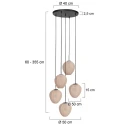 Mexlite Pendelleuchte 5-fl. 