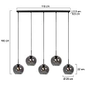 Mexlite Pendelleuchte 5-fl. 