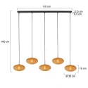 Mexlite Pendelleuchte 5-fl. 