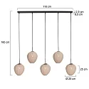 Mexlite pendant luminaire HALOSWAP E27 IP20, dimmable