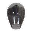 Mexlite Pendelleuchte DROVIA, Ø22,5cm, 1-flammig, E27, IP20, schwarz/rauchfarben