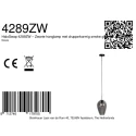 Mexlite Pendelleuchte DROVIA, Ø22,5cm, 1-flammig, E27, IP20, schwarz/rauchfarben