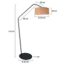 anne light & home floor lamp ZIG-ZAG E27 IP20, dimmable