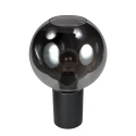 Tischleuchte SFERIO, Ø25cm, 1-flammig, E27, IP20, schwarz/rauchglas