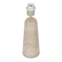 anne light & home Tischleuchte TRAVINO, 1-flammig, H: 36cm, E27, IP20, ohne Schirm, stein