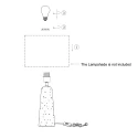 anne light & home Tischleuchte 1-fl. 