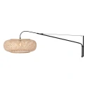 wall luminaire MAZE NATURAL 1 flame E27 IP20, black dimmable