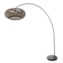 arc luminaire SOLVA 1 flame E27 IP20, black dimmable