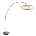 Mexlite arc luminaire SOLVA 1 flame E27 IP20, black dimmable