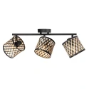 Mexlite ceiling luminaire SUMBA 3 flames E14 IP20, black dimmable