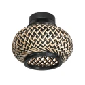 Steinhauer ceiling luminaire NOX LIGHT 1 flame E27 IP20, black dimmable