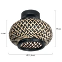Steinhauer ceiling luminaire NOX LIGHT 1 flame E27 IP20, black dimmable
