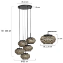Mexlite Pendelleuchte 5-fl. 