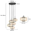 anne light & home Pendelleuchte 5-fl. 