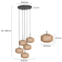 anne light & home Pendelleuchte 5-fl. 