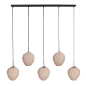 Mexlite pendant luminaire BREEZA BEACH 5 flames E27 IP20, black dimmable