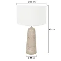 anne light & home Tischleuchte 1-fl. 