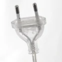 Steinhauer Bogenlampe VELA LINO, 1-flammig, E27, IP20, stahl / Schirm schwarz