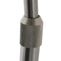 Steinhauer Bogenlampe VELA LINO, 1-flammig, E27, IP20, stahl / Schirm schwarz