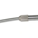 Steinhauer Bogenlampe VELA LINO, 1-flammig, E27, IP20, stahl / Schirm schwarz