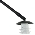 Steinhauer arc luminaire NOX LIGHT 1 flame E27 IP20, black dimmable