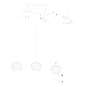 anne light & home Pendelleuchte 3-fl. 