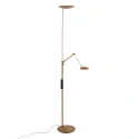 floor lamp DAPHNE 2 2 flames IP20, bronze dimmable