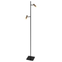 floor lamp LUMO 2 flames IP20, black dimmable