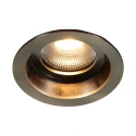 Steinhauer recessed spotlight PELITE SPOT 1 flame IP44, bronze dimmable