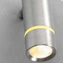 wall luminaire VOLARI 1 flame IP20, steel dimmable