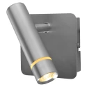 wall luminaire VOLARI 1 flame IP20, steel dimmable