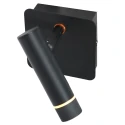 Steinhauer wall luminaire VOLARI 1 flame IP20, black dimmable