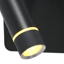 Steinhauer wall luminaire VOLARI 1 flame IP20, black dimmable