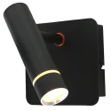 Steinhauer wall luminaire VOLARI 1 flame IP20, black dimmable