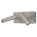 wall luminaire VOLARI 2 flames IP20, steel dimmable