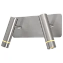 wall luminaire VOLARI 2 flames IP20, steel dimmable