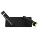 Steinhauer wall luminaire VOLARI 2 flames IP20, black dimmable