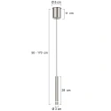 Steinhauer LED Pendelleuchte VOLARI, 1-flammig, 5W, 2300-2700K, 500lm, IP20, stahl
