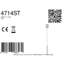 Steinhauer LED Pendelleuchte VOLARI, 1-flammig, 5W, 2300-2700K, 500lm, IP20, stahl