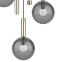 Steinhauer pendant luminaire VOLARI 5 flames IP20, steel dimmable