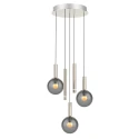 Steinhauer pendant luminaire VOLARI 5 flames IP20, steel dimmable