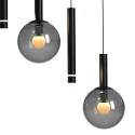 Steinhauer pendant luminaire VOLARI 9 flames IP20, black dimmable