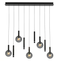 Steinhauer pendant luminaire VOLARI 9 flames IP20, black dimmable