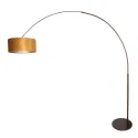 Steinhauer floor lamp SPARKLED LIGHT 1 flame E27 IP20, cocoa dimmable