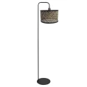 Steinhauer floor lamp STANG 1 flame E27 IP20, black dimmable