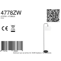 Steinhauer floor lamp STANG 1 flame E27 IP20, black dimmable