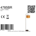 Steinhauer floor lamp STANG 1 flame E27 IP20, bronze dimmable