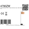 Steinhauer floor lamp STANG 1 flame E27 IP20, black dimmable