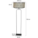 Steinhauer floor lamp STANG 1 flame E27 IP20, black dimmable